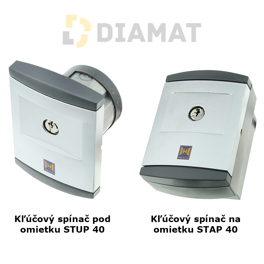 Kľúčový spínač pod a na omietku - ESU 40 a ESA 40