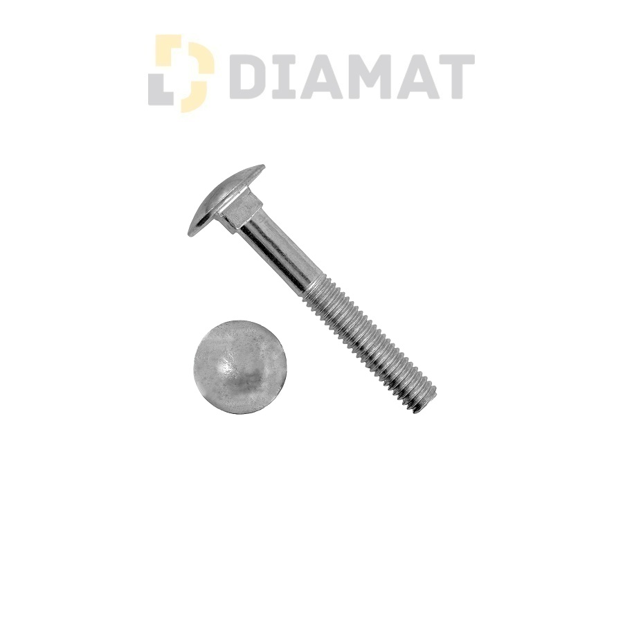 Skrutka vratová s polguľatou hlavou - DIN 603