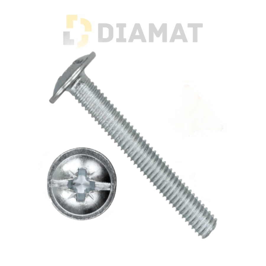 Skrutka s polguľatou hlavou, ozdobná - DIN 967