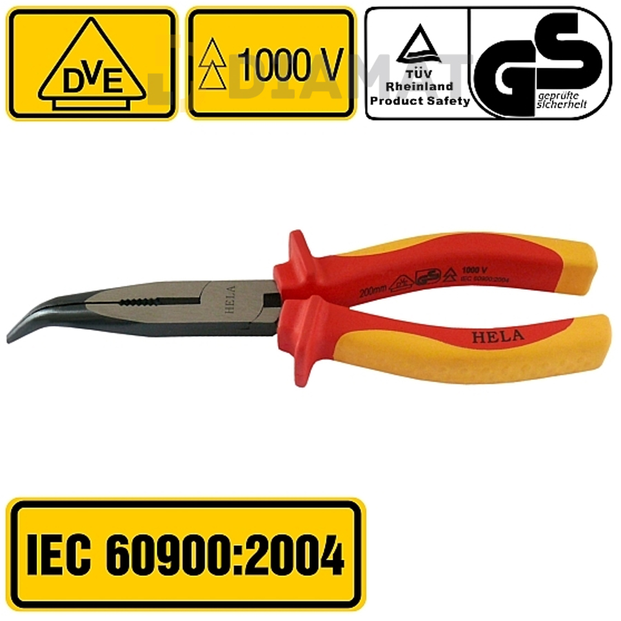 Kliešte elektrikárske, predĺžené zahnuté - VRCPRO