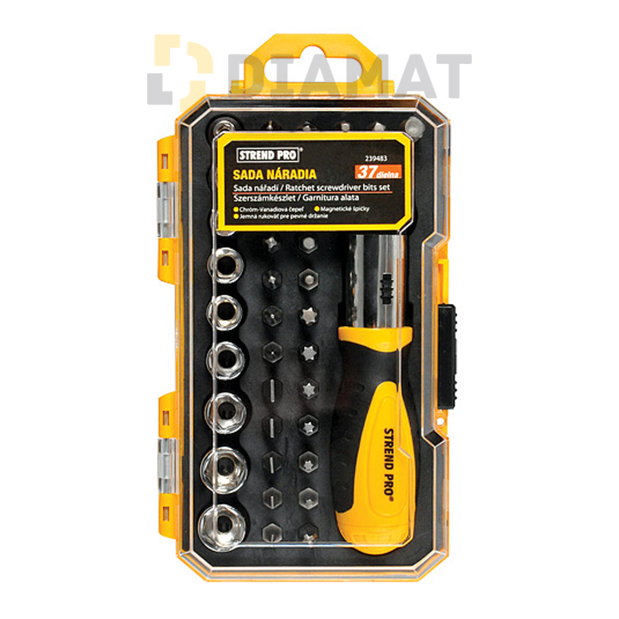 Sada bitov a hlavíc Strend Pro WT536 - 37 dielna
