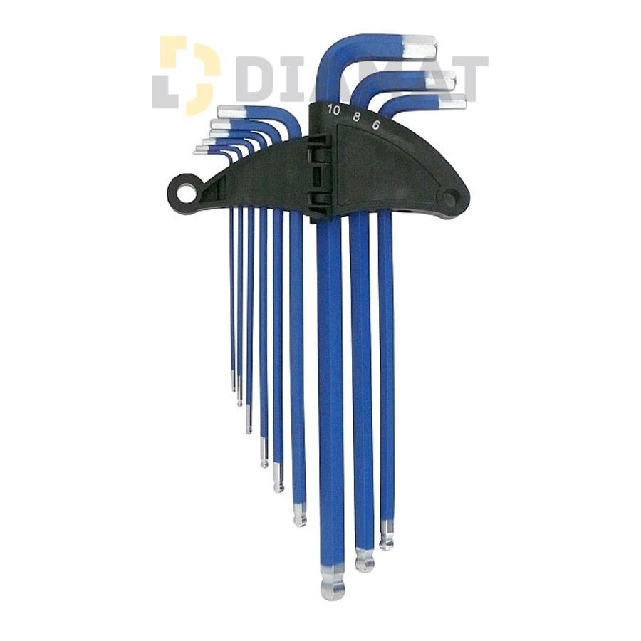 Sada kľúčov s guličkou - imbus  VRCPRO - 9 dielna