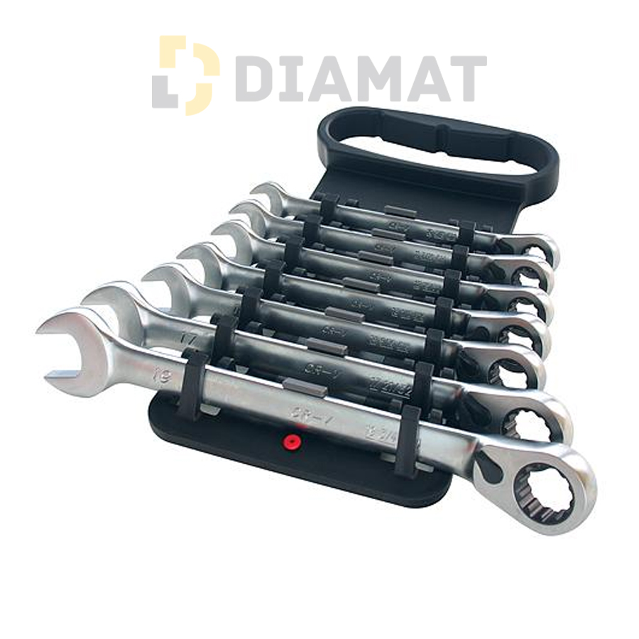 Sada kľúčov očkoplochých, račňových, HONITON 1507HGCWH2E - 7 dielna