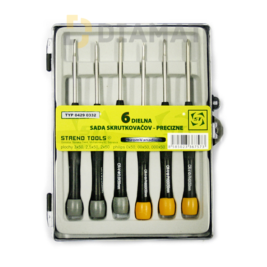 Sada skrutkovačov Strend Pro Precision SD0332 - 6 dielna