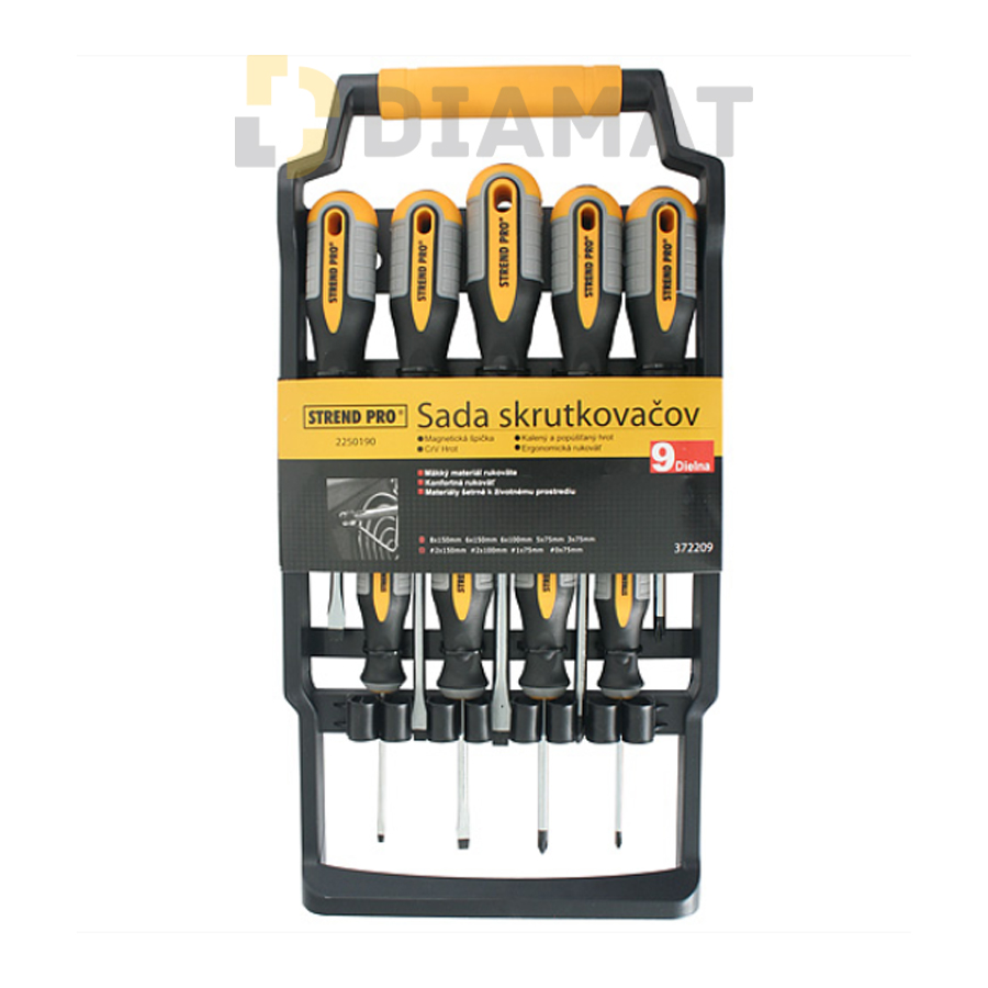 Sada skrutkovačov Strend Pro SDX72-209 - 9 dielna