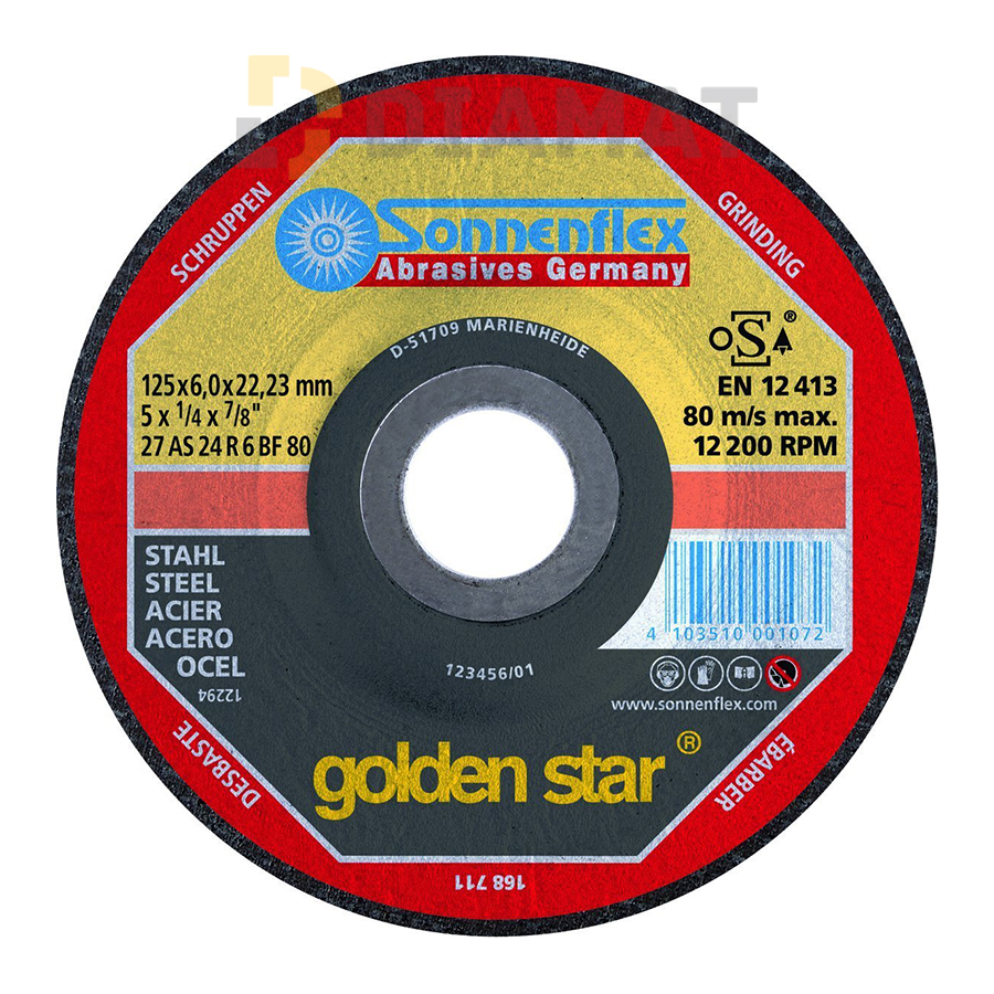 Brúsny kotúč Sonnenflex GoldenStar - oceľ, legovaná oceľ