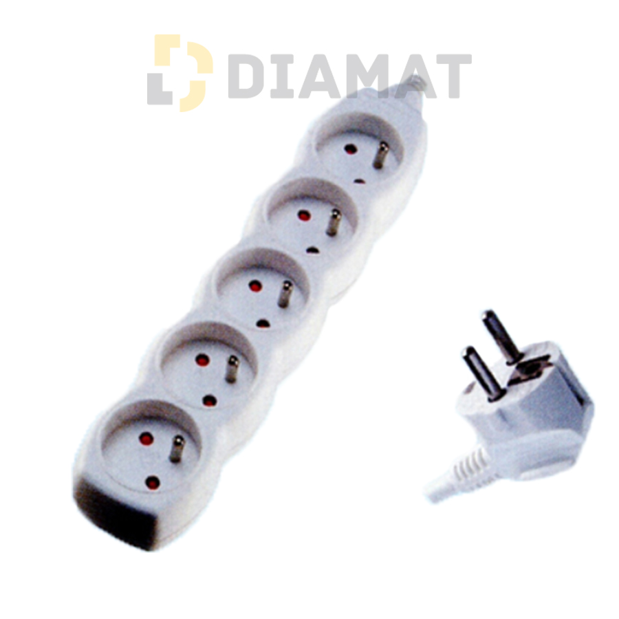 Kábel predlžovací- 5 zásuviek  DG-F805B - 10,00 m