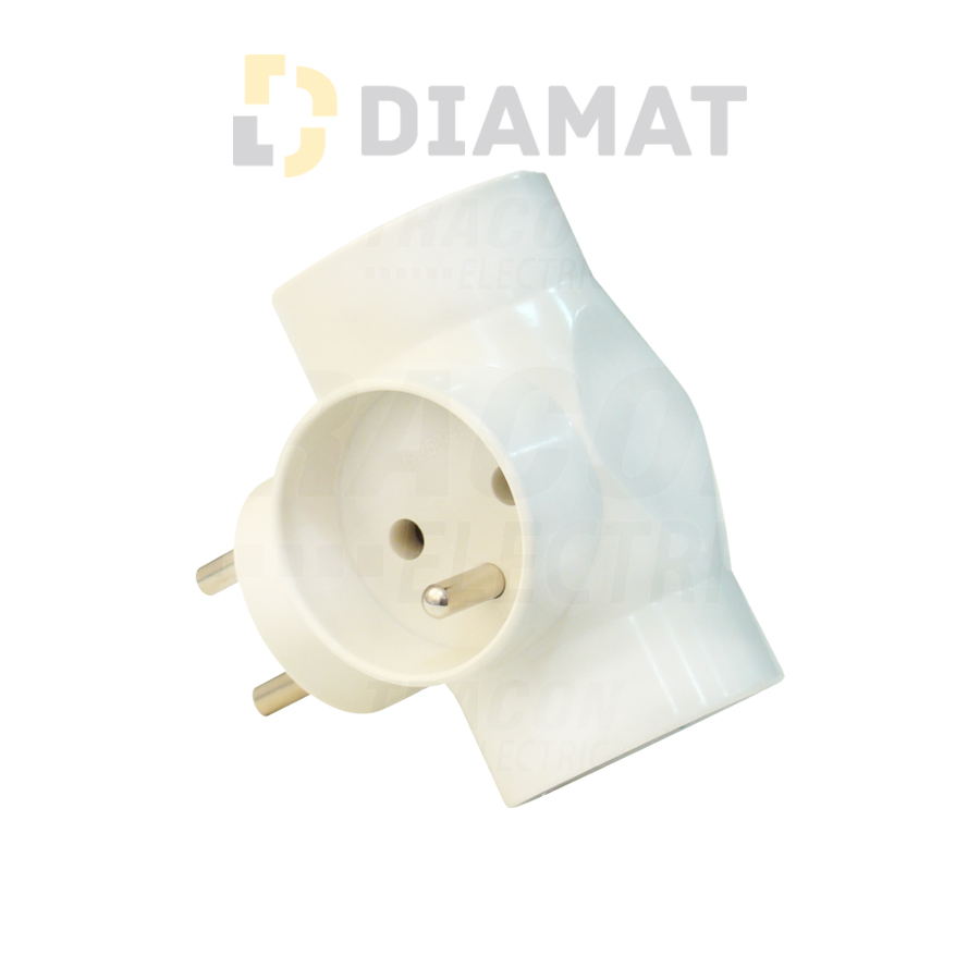 Rozbočovač trojitý, biely - TDUGOF