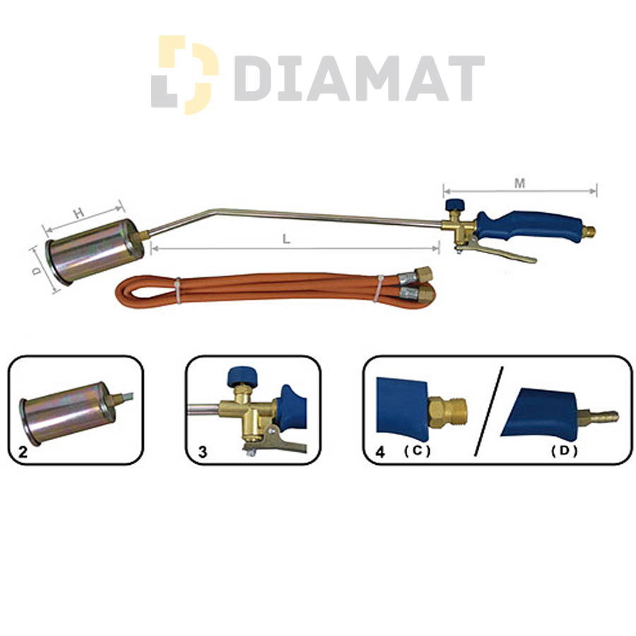 Horák opaľovací s hadicou Strend Pro H514