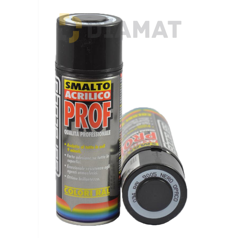 Sprej PROF - akrylová farba - čierna - RAL9005