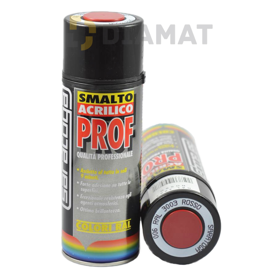 Sprej PROF - akrylová farba - rubínová červená - RAL3003