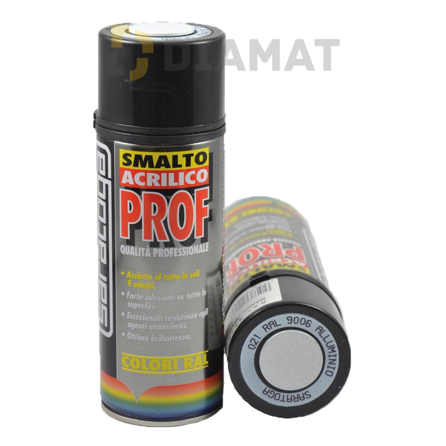 Sprej PROF - akrylová farba - strieborný hliník - RAL 9006