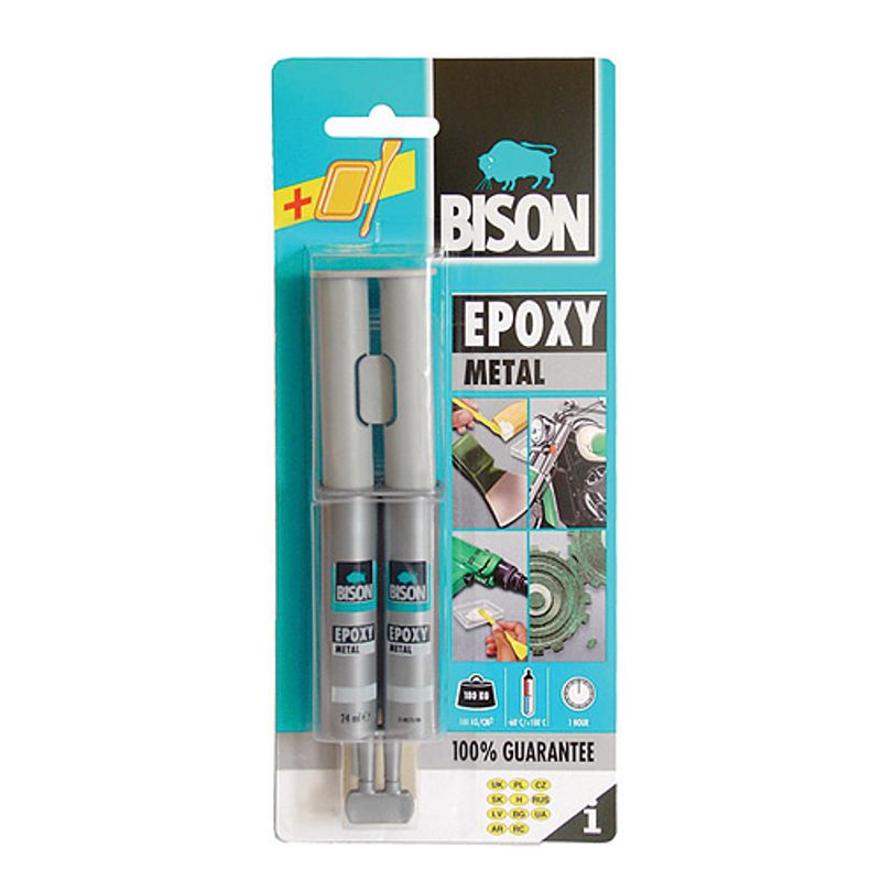 Lepidlo Bison Epoxy Metal, 24 ml