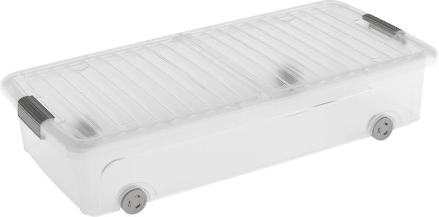 Box s vekom KIS W Box Underbed L, 35L, priesvitný, 39x79x17 cm, s kolieskami