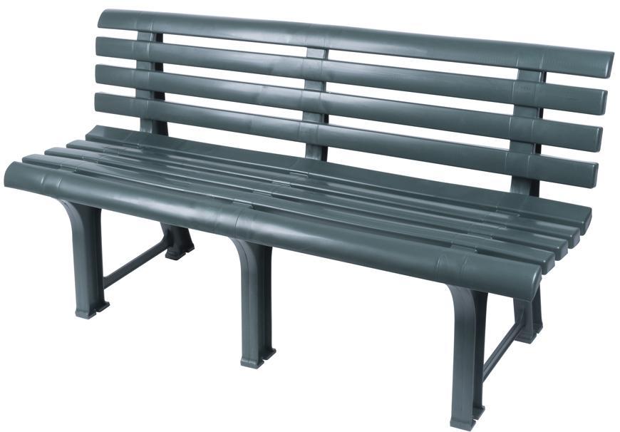 Lavička ORCHIDEA Green, zelená, 145x74x49 cm