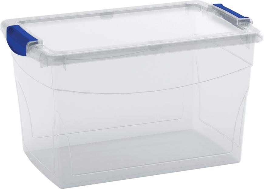 Box s vekom KIS Omni Latch M, 29L, priesvitný, 31x47x27 cm