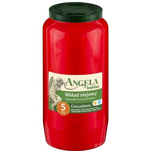 Náplň Bolsius Angela NR07 červená, 105 h, 317 g, do kahanca, olej