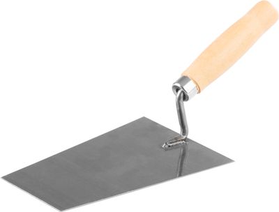 Lyžica murárska 180x130 mm, s drevenou rúčkou