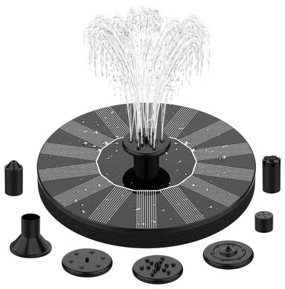 Fontána Strend Pro Garden, ozdoba, solárna, plávajúca, striekajúca, 16 cm