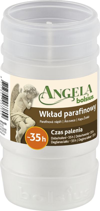 Náplň Bolsius Angela Light biela, 35 h, 117 g, 57x110 mm, do kahanca, parafín