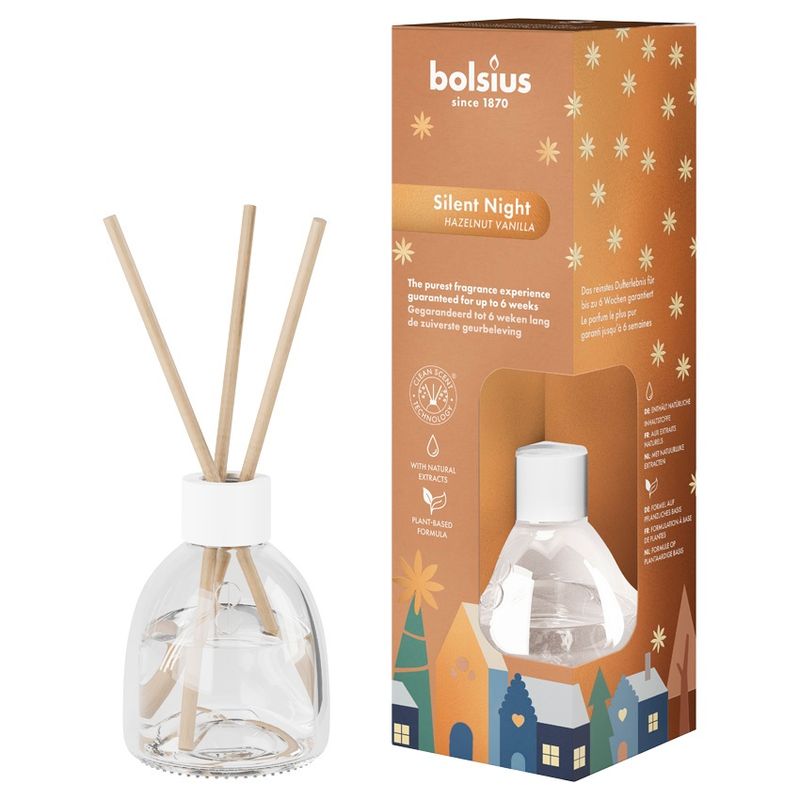 Difúzer Bolsius True Glow, 60ml, lieskový oriešok/vanilka