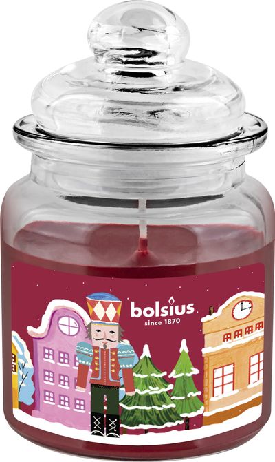 Sviečka Bolsius Big Jar, Luskáčik, Vianoce, vonná, vianočná, get cosy (pečené jablko a škorica), 32 