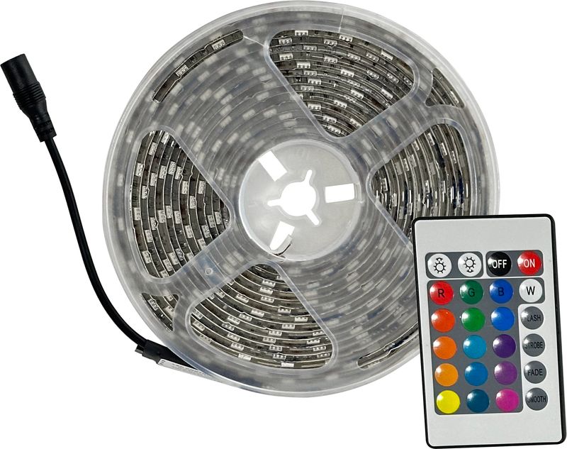Svietidlo Strend Pro, svetelný LED pas, LED, RGB, 18W, farebný