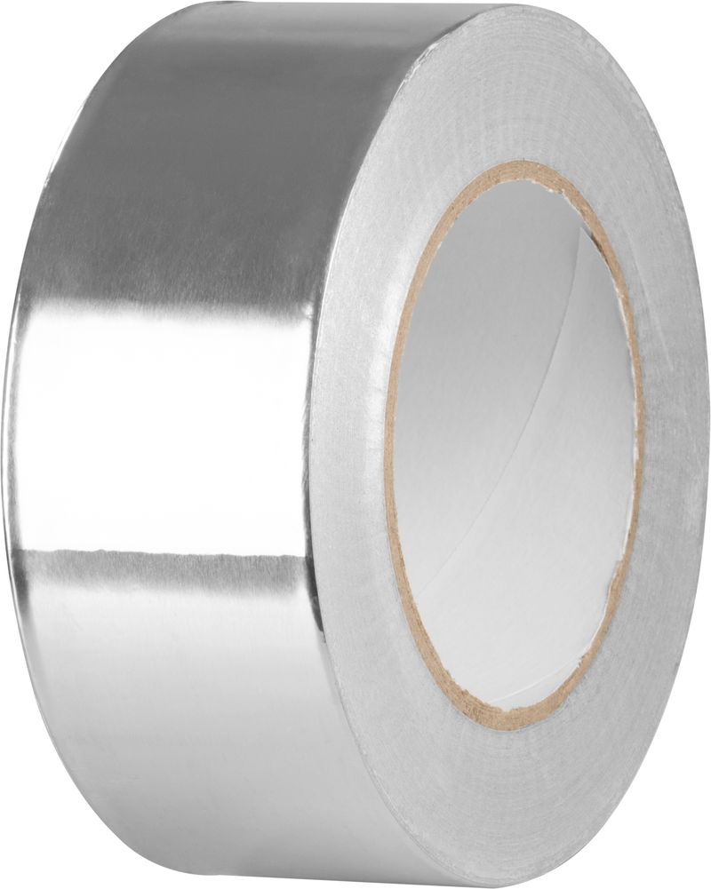 Páska Strend Pro, 50 mm, L-50 m, Alu, zosilnená, lepiaca, hliniková
