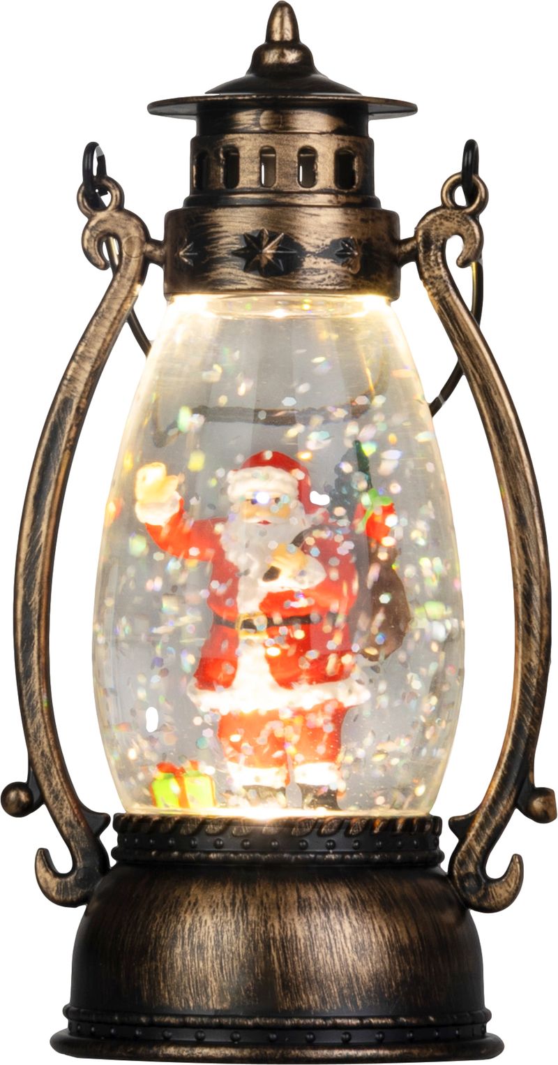 Lampáš MagicHome Vianoce, Santa, plast, 1xLED teplá biela, 8x6.5x14 cm, 3xLR44