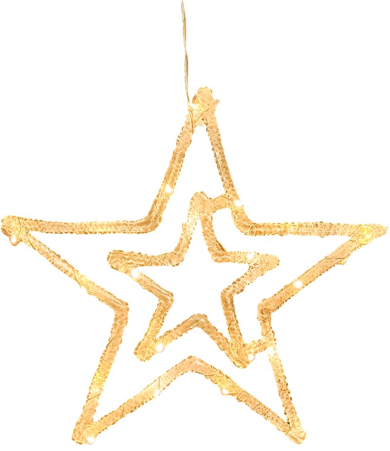 Dekorácia MagicHome Vianoce, hviezda, ABS, 20xLED teplá biela, 27.5 cm, 2xAA