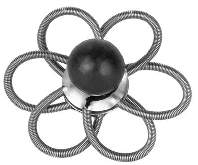 Ružica KOVO.B 150 mm, ružica pružinová, komínová, strojček so závažím, 6 ram, na vymetanie komína