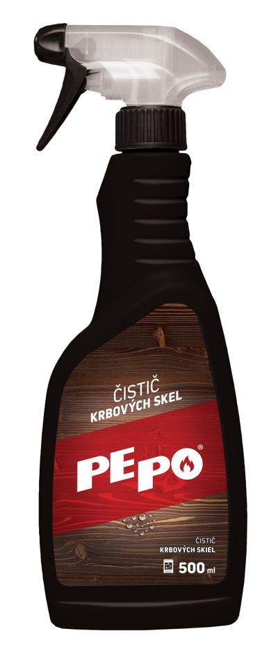 Drana PE-PO® 500 ml, tekutý čistič krbového skla