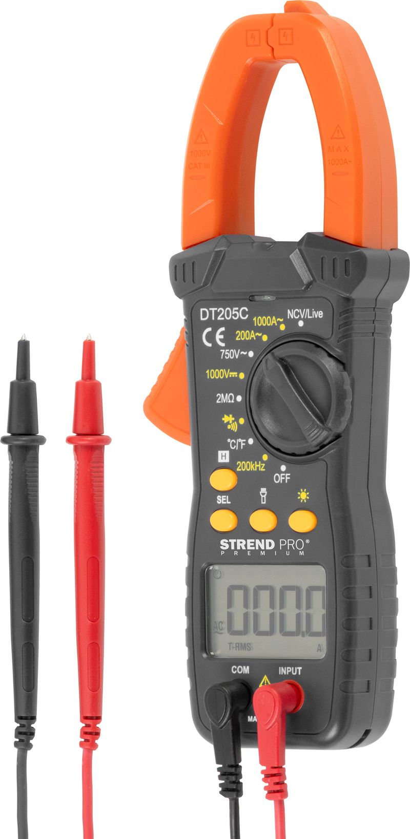 Multimeter Strend Pro Premium, digitálny, kliešťový, 1000A, 2xAAA