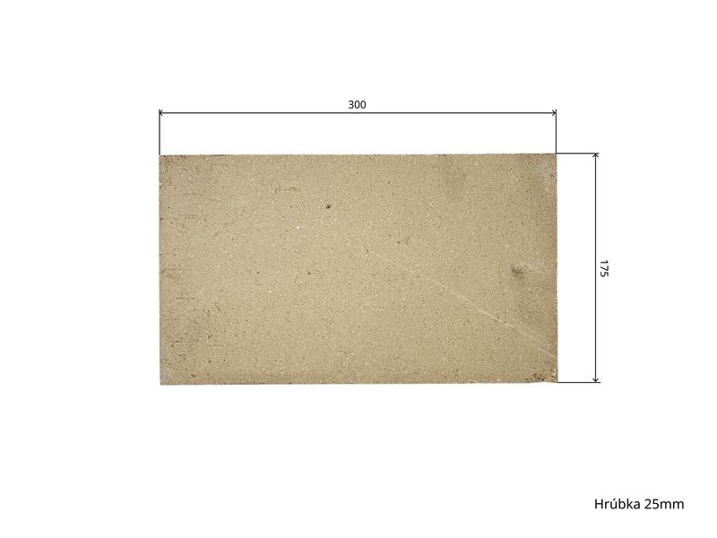 Šamot 30 x 17,5 x 2,5