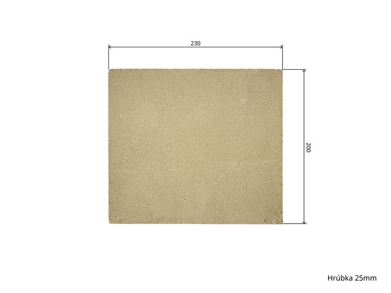 Šamot 23 x 20 x 2,5