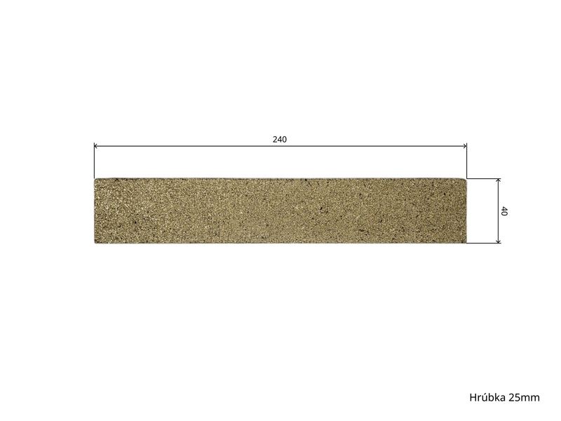 Šamot 24 x 4 x 2,5
