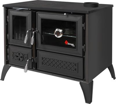 Sporák 801 STELA, pravý vývod, čierny