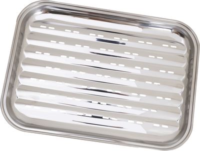 Miska MagicHome, na grilovanie, obdĺžniková, perforovaná, nerezová tácka, 24,3x34,3x2,4 cm