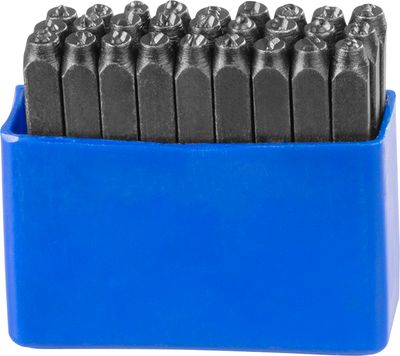 Razidla abeceda HR59104, výška písma 4 mm, písmenková, 27 ks