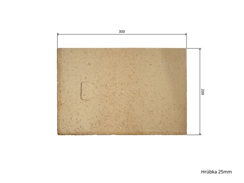 Šamot 30 x 20 x 2,5