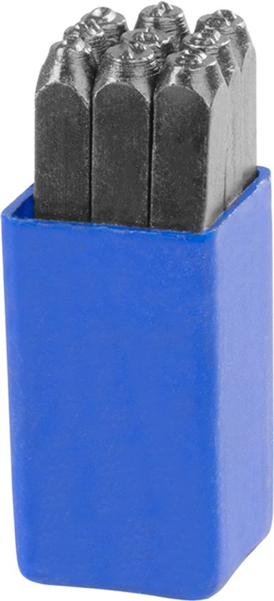 Razidla čísla HR59204, výška číslic 4 mm, 123, 9 ks