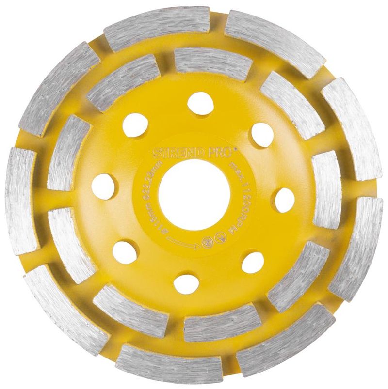 Kotúč Strend Pro CGW11, 115 mm, 2rowsCup, brúsny, diamantový, na betón, dvojradový