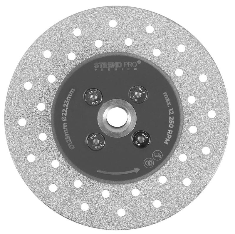 Kotúč Strend Pro Premium, 125 mm, M14, diamantový, rezný a brúsny, obojstranný