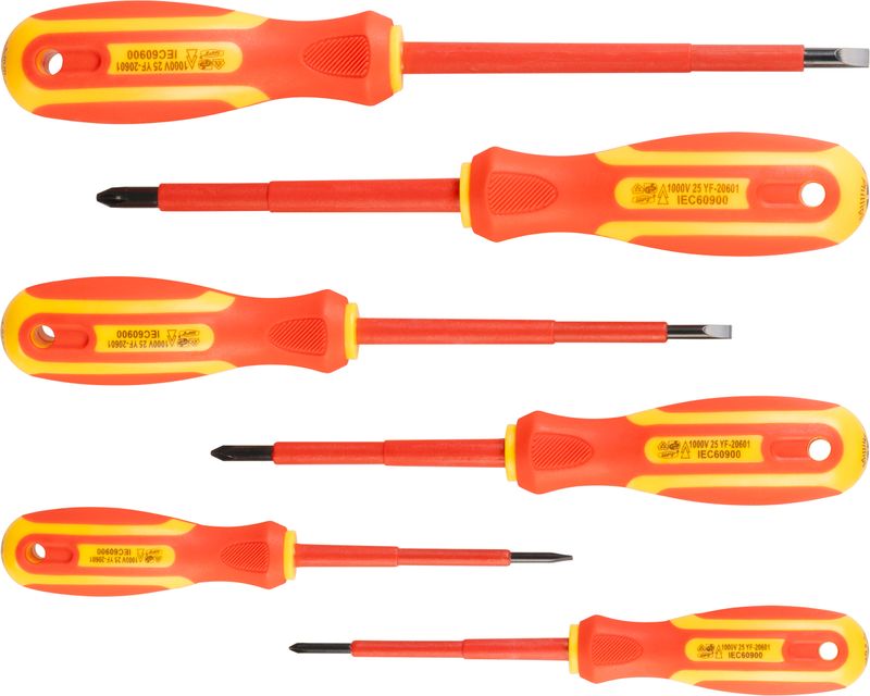 Sada skrutkovačov Strend Pro SD0118, VDE 6 dielna, ploché + Phillips, elektrikárska, 1000V