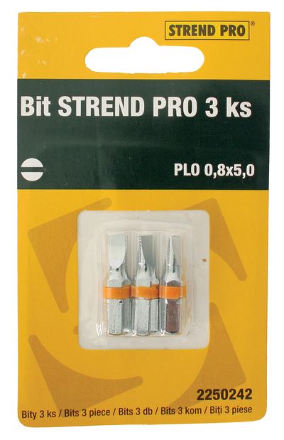 Bit Strend Pro Plochý 0,8x5, bal. 3 ks