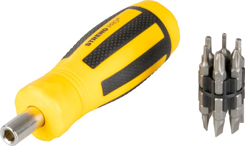 Sada bitov Strend Pro SDX33-112, 13 dielna, s račňovým skrutkovačom