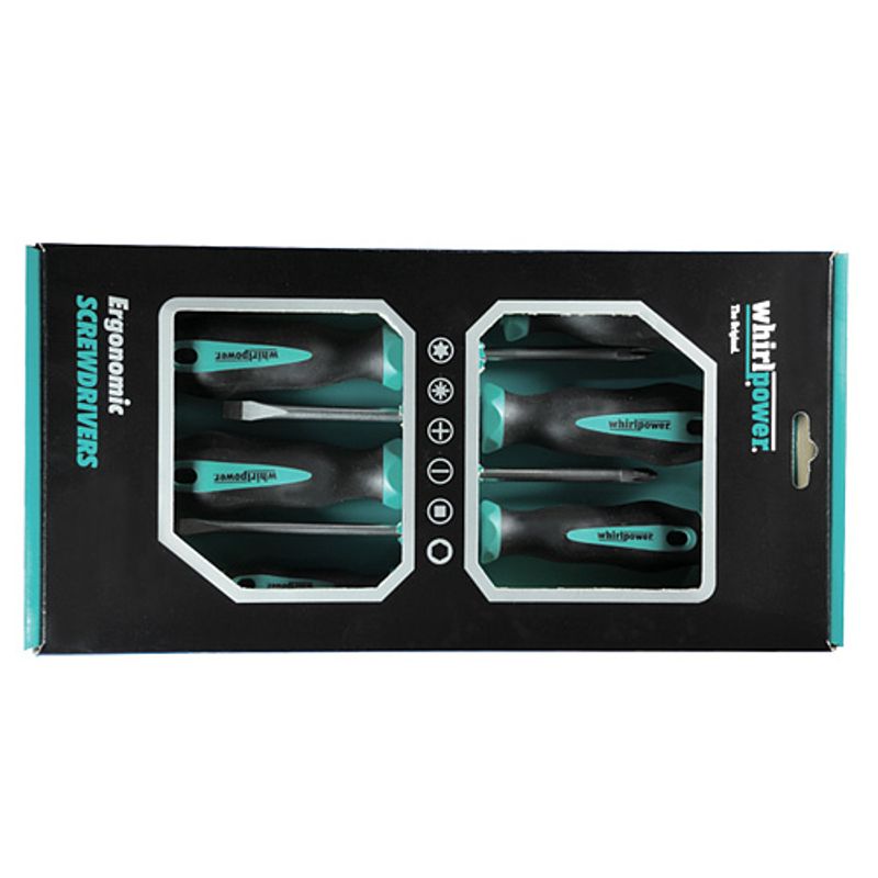 Sada skrutkovačov Whirlpower® 171-0506, 6 dielna, Ergonomic