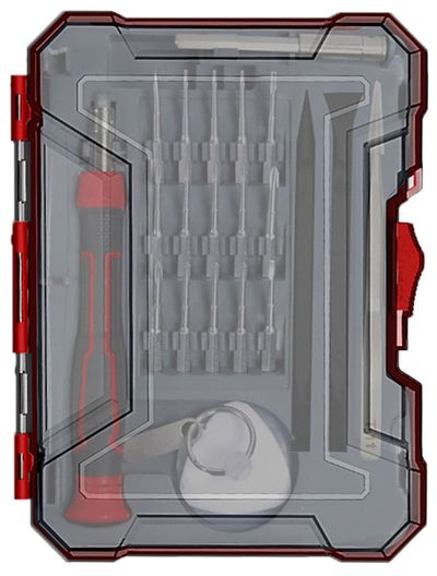 Sada bitov Strend Pro Premium ComfortGrip DL134, 23 dielna, so skrutkovačom, na opravu mobilov