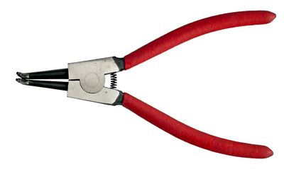 Kliešte Strend Pro P0182D 180 mm, na hriadeľ a poistné krúžky, ohnuté