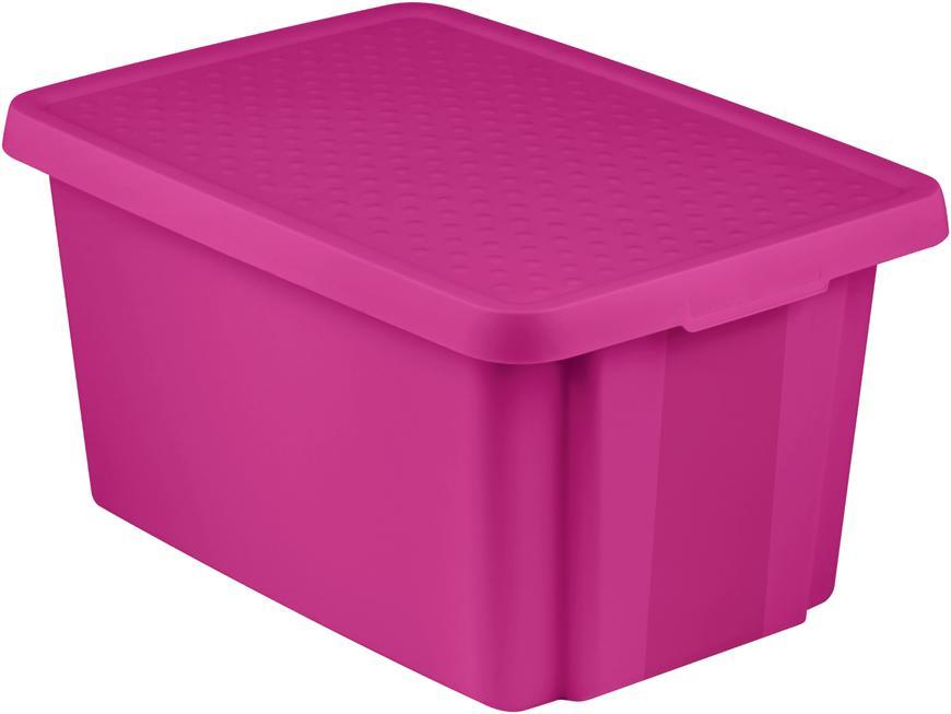 Box s vekom Curver® ESSENTIALS 45L, ružový, 57x40x30 cm